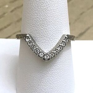Silpada 925 Sterling Silver All Angles CZ Ring